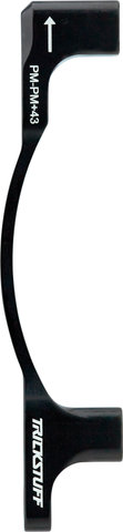 Adaptateur de Frein à Disque CNC pour Disque de 223 mm - noir/PM 7" en PM +43 mm
