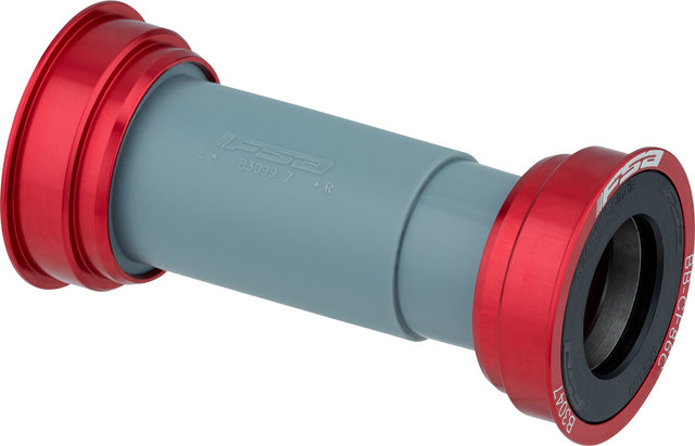 FSA Eje de pedalier BB86 Pressfit 41 x 86,5 mm para bielas de carbono - rojo/ceramic