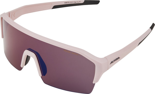 Ram HR Q-Lite Sports Glasses - light rose matt/Q-Lite blue mirror