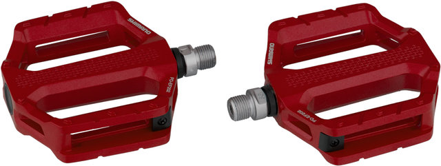 Shimano Pedales de plataforma PD-EF202 - rojo/universal