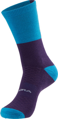 BaaBaa Merino Winter Socken - electric blue/42,5-47