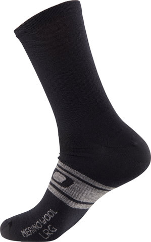 Seasonal Merino Wool Socken - black-charcoal clean/43-45