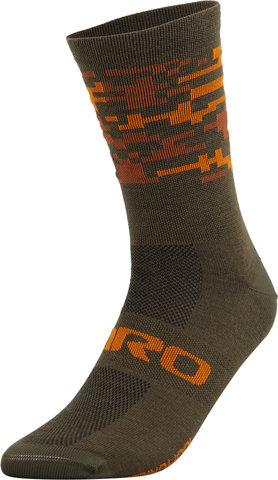 Giro Seasonal Merino Wool Socken - trail green-camo/40-42