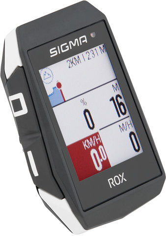 Compteur velo sans fil/gps sigma rox 11.1 evo 150 fcts blanc