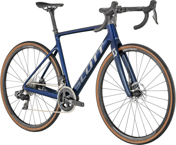 Addict 10 Carbon Road Bike - submarine blue-brushed silver/54 cm
