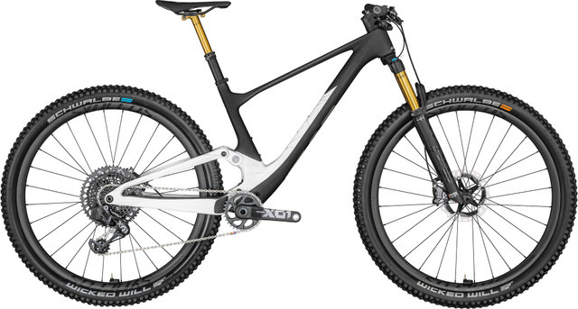 Scott Spark 900 Tuned AXS Carbon Mountainbike - gloss white-matt raw carbon-rainbow silver/L