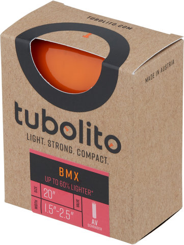 tubolito Tubo-BMX 20" Inner Tube - 2021 Model - orange/20 x 1,5-2,5 AV 40 mm