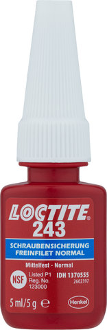 5x Loctite 243 Blue Medium Strength Threadlocker For All Metals 50 ml