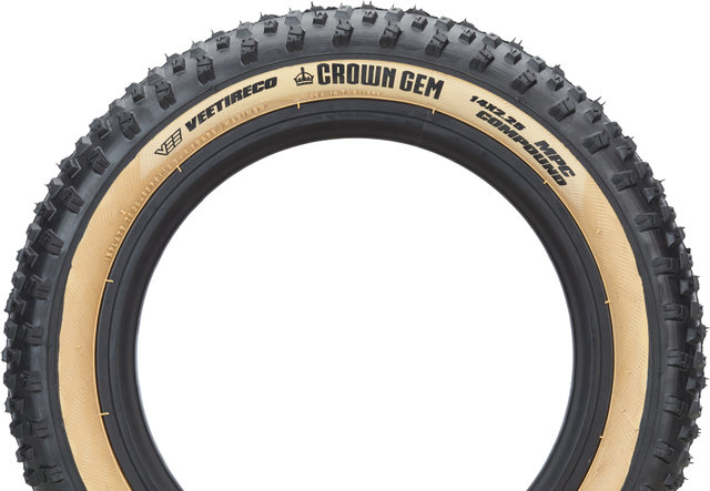 VEE Tire Co. Crown Gem MPC 14" Wired Tyre - skinwall/14x2.25