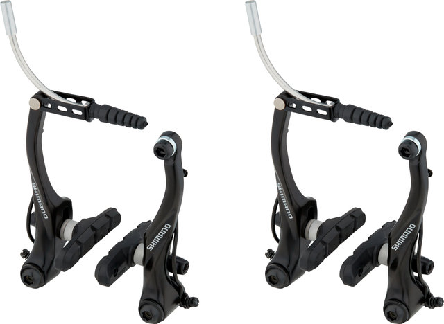 Shimano Set de frenos de llanta BR-T4000 d+t V-Brake - negro/set (RD + RT)