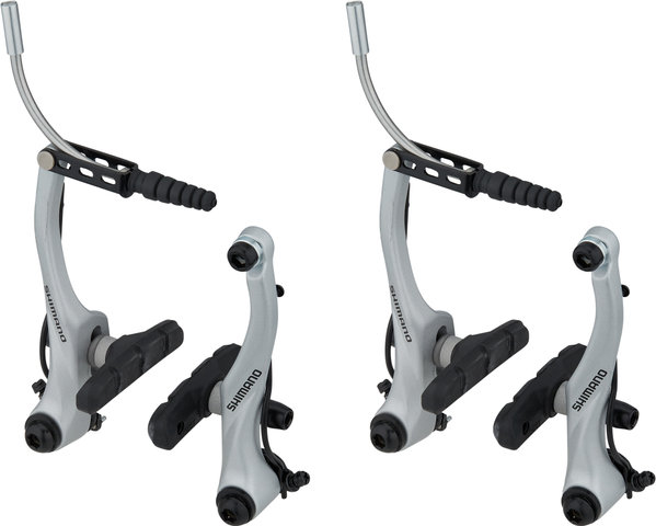 Shimano Set de frenos de llanta BR-T4000 d+t V-Brake - plata/set (RD + RT)