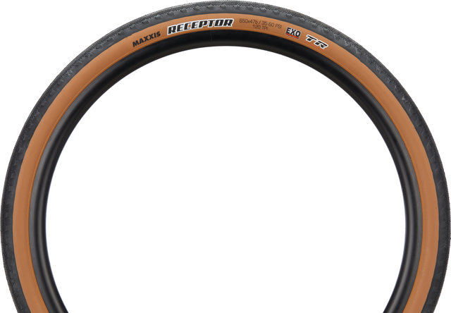 Maxxis Receptor Dual EXO TR 27.5" Folding Tire - black-tanwall/27.5 /47 mm/47-584/1.75 