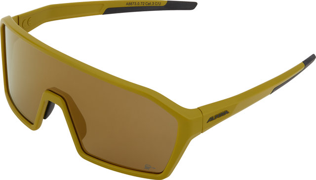 Ram Q-Lite Sportbrille - olive matt/Q-Lite gold mirror