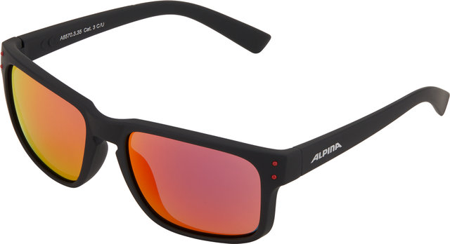 Kosmic Sports Glasses - black matte/red mirror