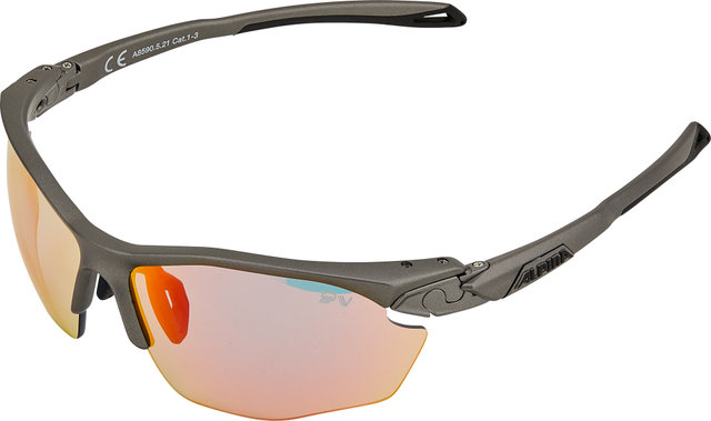Twist Five HR QV Sports Glasses - cool grey matte/Quattro/Varioflex rainbow mirror