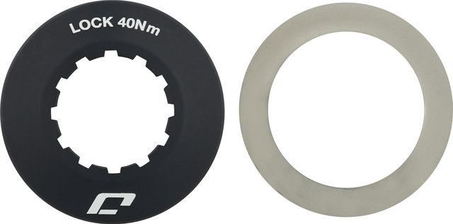 Center Lock Disc Lockring with Internal Gear Teeth - black/universal