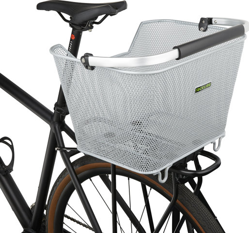 Racktime Baskit Deluxe 2.0 Fahrradkorb - silber