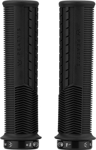 Peaty's Monarch Grips Mushroom Lock-On Handlebar Grips - black/thin