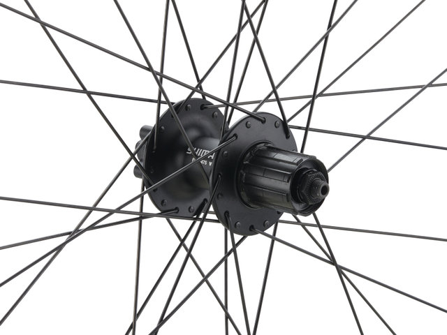 bc basic Mountain Alivio Disc 6-Loch DT Swiss 533D 29" Laufradsatz - schwarz | 29" Satz (VR 9x100 Dynamo + HR 10x135) Shimano