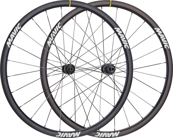 Mavic Ksyrium 30 Center Lock Disc Wheelset - black/28" set (front 12x100 + rear 12x142) Shimano