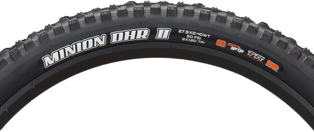 Maxxis Pneu Souple Minion DHR II 3C MaxxGrip DD WT TR 27,5" - noir/27,5x2,4