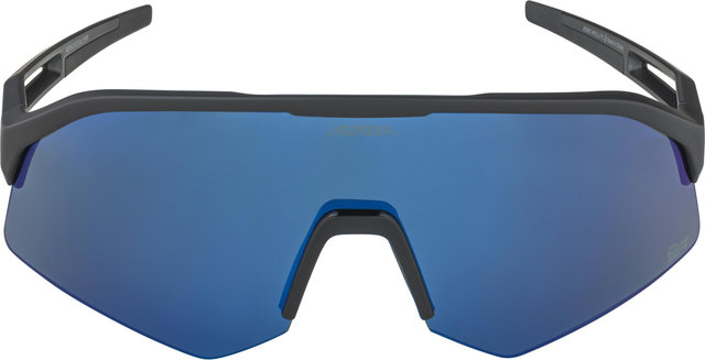 Alpina Sonic HR Q-Lite Sportbrille - black matt | mirror blue