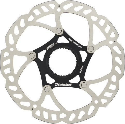 Swissstop Catalyst Pro Center Lock Brake Rotor - silver-black/160 mm