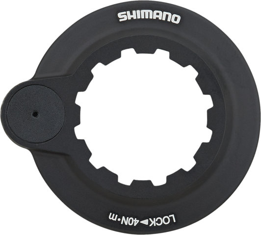 Shimano Bremsscheibe SM-RT64 Center Lock Magnet + Innenverzahnung für Deore - silber-schwarz/180 mm