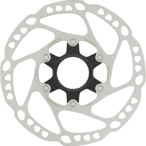 SM-RT64 Center Lock Brake Rotor for Deore w/ Magnet + Internal Teeth - silver-black/160 mm