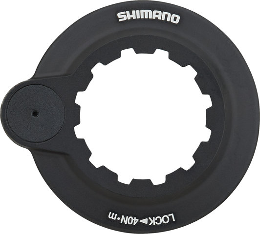 SM-RT64 Center Lock Brake Rotor for Deore w/ Magnet + Internal Teeth - silver-black/203 mm