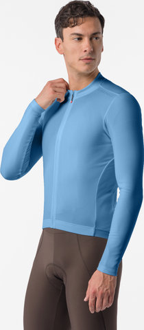 Castelli Espresso Thermal 2 L/S Trikot - metallic blue | S
