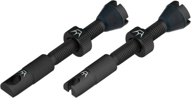 Peatys Chris King Edition MK2 Tubeless Valve 2-Pack Set - black/Presta 42 mm