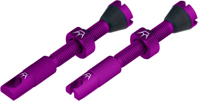Set de 2 válvulas Chris King Edition MK2 Tubeless - violet/SV 42 mm