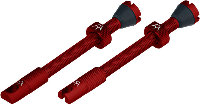 Peatys Set de 2 Valves Tubeless Chris King Edition MK2 - red/SV 60 mm