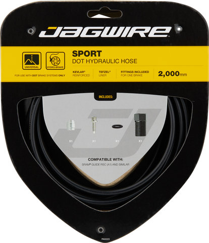 Jagwire Conduite de Frein Sport Hydraulic pour DOT - black/Guide RSC (A1)