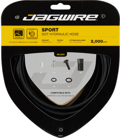 Jagwire Conduite de Frein Sport Hydraulic pour DOT - black/Red 22 PM / Force 22 PM