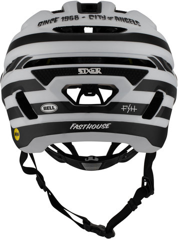 Bell Casco Sixer MIPS - fasthouse stripes matte white-black/55 - 59 cm