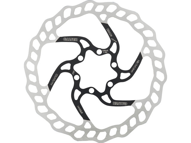 Fixed Disc Wave 1,8 mm MTB 6-Loch Bremsscheibe - silver-black/160 mm