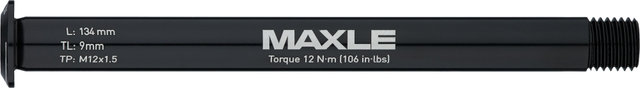 SRAM Eje pasante Maxle Stealth Front para RockShox Rudy XPLR - black/12 x 100 mm, 1,5 mm, 137 mm