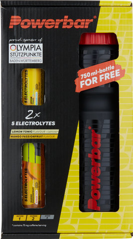 Powerbar 5Electrolytes Multiflavour Brausetabletten + Trinkflasche - universal
