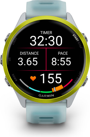Garmin Forerunner 570 47 mm Smartwatch - steinweiß-amp yellow-steinweiß-türkis