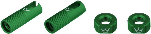 Peatys Set de piezas de repuesto de válvulas Chris King Edition MK2 Tubeless - emerald/universal