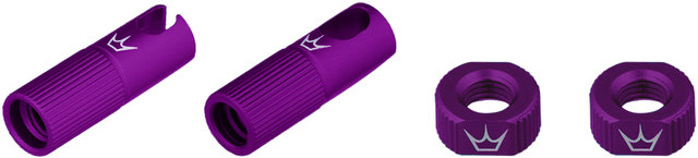 Peatys Set de Pièces Détachées pour Valves Tubeless Chris King Edition MK2 - violet/universal