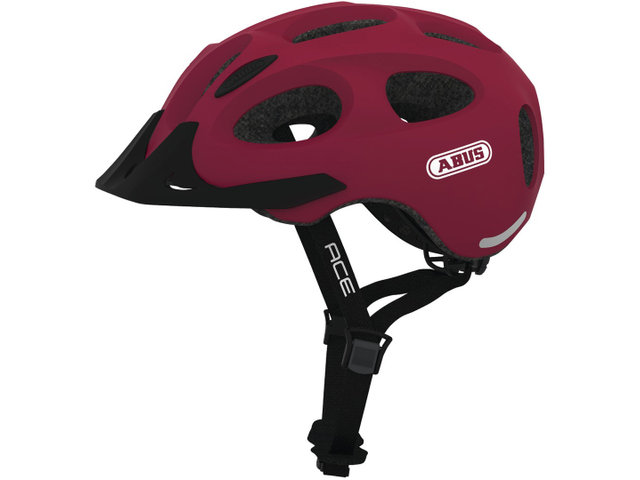 Youn-I ACE Helm - cherry red/52 - 57 cm