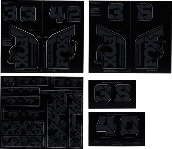 Fork and Shock Decal Kit up to 2021 Model - stealth black/universal