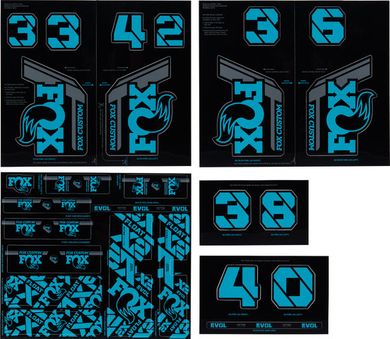Fork and Shock Decal Kit up to 2021 Model - turquoise/universal