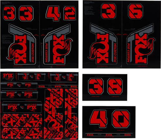 Fork and Shock Decal Kit up to 2021 Model - red/universal