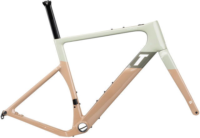 3T Exploro RaceMax Carbon Frameset - olive-sand/S