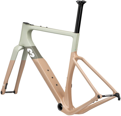 3T Exploro RaceMax Carbon Frameset - olive-sand/S