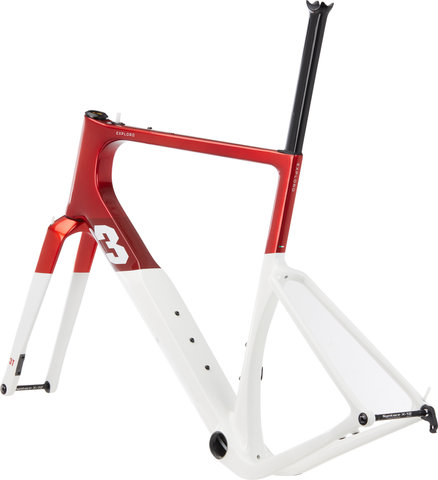 3T Kit de cuadro Exploro RaceMax Carbon - red-white/L